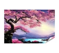 islandburner XXL Tableau Poster Beau Paysage Parc Japonais Fleur de Cerisier Premium Images Impression Photo JCHF-PKL