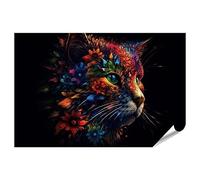 Islandburner XXL Tableau Poster Tête de Chat - Belles couleurs claires et sombres - Animaux domestiques - Images premium - Impression photo - JCFH-PKL