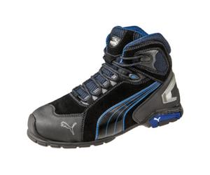 ISM Sicherheitsstiefel Rio Black Mid Gr. 44 noir/bleu cuir S3 SRC EN20345 Quantité:1