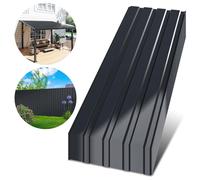 ISOISL, 24 pièces de tôle ondulée pour toiture, dimensions 115 x 45 cm, épaisseur 0,25 mm, couleur anthracite, pour abris de jardin et auvents