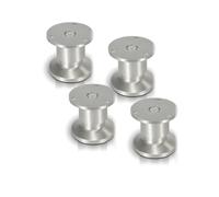 ISOISL Lot de 4 pieds de meubles réglables en hauteur 6 cm en alliage | Haute capacité de charge, pieds de canapé pour table, armoire, meuble TV, bureau, étagère, canapé, commode et table de chevet