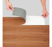 ISOISL Revêtement de sol en PVC stratifié - Autocollant - Résistant à l'usure - Imperméable - Antidérapant - Épaisseur : 1,5 mm - Lames stratifiées en PVC - Effet chêne naturel - 42 dalles - Environ 6