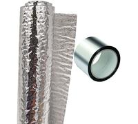 Isolant thermique réfléchissant Sols (30 m² : 20 m x 1,5 m + ruban aluminium 45 m) spécial sol chauffant et isolation thermique sous plancher. 100 % aluminium et polyéthylène