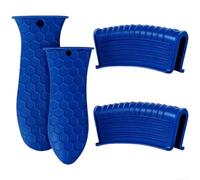 Isolante Anti-dérapante pour Skillet Fonte Isolante Anti-dérapante(blue) | Résiste à 260°C, silicone alimentaire sûr, protège mains, compatible four et plaque, pour facile à nettoyer