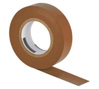 ISOLATECH 1 Rouleau Ruban Isolant PVC Marron 19mm x 20m x 0,15mm | PVC Selon DIN EN 60454-3-1, Résistant À L'Humidité, Ignifuge Et Retirable Sans Résidus