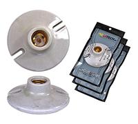 ISOLATECH 3pcs Douille Murale E27 En Céramique Max.250V/4A Avec Fixation | Avec Trous De Fixation, Pour LED Et Lampes Éco, Cuisine, Réfrigérateur, Salle De Bains, Résistante À La Chaleur