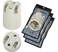 ISOLATECH 3pcs E14 douille de lampe céramique LED lampes à économie d'énergie (max.250V/4A) ampoules Accueil cuisine réfrigérateur salle de bains plafond support encastrer résistant à la chaleur