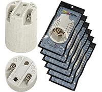 ISOLATECH 6pcs E14 douille de lampe céramique LED lampes à économie d'énergie (max.250V/4A) ampoules Accueil cuisine réfrigérateur salle de bains plafond support encastrer résistant à la chaleur
