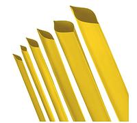 ISOLATECH Gaine Thermorétractable Ø40mm x 1m 2:1 Jaune | Polyoléfine, Sans Adhésif, Non Marquée, Pour L'Isolation Et Le Regroupement De Câbles, Résistante Aux UV