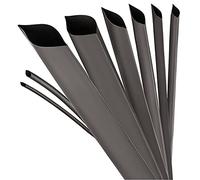 ISOLATECH Gaine Thermorétractable Ø4mm x 4m 4:1 Noir | Vendu Au Mètre, Polyoléfine, Avec Adhésif, Non Marquée, Pour L'Isolation Des Câbles, Résistante Aux UV