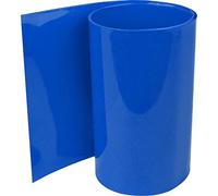 ISOLATECH Gaine Thermorétractable PVC Ø19,1mm x 5m 2:1 Bleu Foncé | Largeur à Plat 30mm, Sans Colle, Au Mètre, Pour Isoler Les Accus Et Batteries 18650, Non Marquée