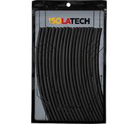 ISOLATECH Gaine Thermorétractable Set Ø3mm 4m Noir 2:1 | 20x20cm, Polyoléfine, Sans Adhésif, Non Marquée, Pour L'Isolation Des Câbles, Résistante Aux UV