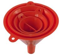 ISOLATECH Lot De 4 Entonnoirs PE Alimentaire Ø50/75/100/125mm | PE Alimentaire, Résistant Aux Produits Chimiques, Pour Cuisine, Atelier Et Laboratoire, Lot De 4 Entonnoirs