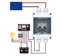 Isolateur PV et disjoncteur CC combiné 1000 V CC pour panneaux solaires sur toit et configurations hors réseau (80 A)