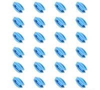 Isolateurs Clôture Électrique 12pcs Plastique Résistant(blue 24pcs) | Plastique pour robuste, résistant aux UV et à la pluie, durée de vie prolongée, couleur noir