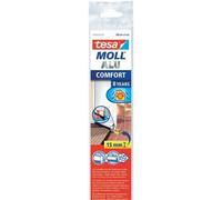Isolation de bas de porte en aluminium blanc Tesa Moll® COMFORT 1 mx 40 mm