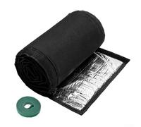 Isolation de conduit de climatisation extérieure, 3 couches de tuyau en cuivre, manchon d'isolation en tissu Oxford avec sangle verte