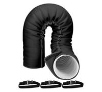 Isolation de tuyau AC - Couvercle de conduit flexible résistant à la chaleur, système d'enveloppe thermique multi-sangles, protection de tuyau d'air anti-condensation, kit de manchon de contrôle