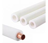 Isolation De Tuyau, Manchon Isolant En Mousse ID16/20/25/32mm 1,5m | Pour climatisation, chauffage et tuyaux d'eau, mousse PE flexible isolation thermique antigel, ép 7 mm(Blanc,ID16mm)