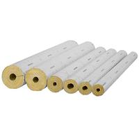 Isolation de tuyaux en laine de roche Rockwool avec revêtement en aluminium 1 m différentes tailles (22x30 mm/1m)