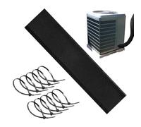Isolation des tuyaux de climatisation - Gaine en mousse imperméable à 4 couches | Couverture d'isolation de câble HVAC - Pour pompes à chaleur, tuyaux d'eau, machine à laver, intérieur, jardin