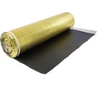 Isolation phonique VEVOR, 18,6 m²/rouleau, sous-couche isolante 3 en 1 de 3 mm d'épaisseur avec bande adhésive & pare-vapeur, mousse IXPE avec PE doré, isolation phonique & réduction du bruit, pour so