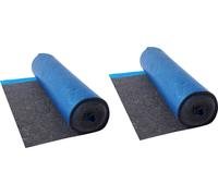 Isolation phonique VEVOR, 37,2 m², sous-couche pour sol stratifié de 3 mm avec pare-vapeur attaché, fibre + film PE, isolation phonique & réduction du bruit pour vinyle et bois (2 rouleaux x 18,6 m²)
