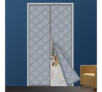 Isolation Porte Magnétique, au froid et au bruit, adapté aux animaux domestiques, convient aux pièces climatisées, 75 x 205cm gris