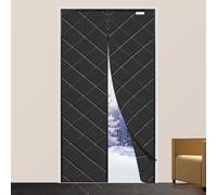 Isolation Porte Magnétique, Disponible dans toutes les tailles, au froid et au bruit, adapté aux animaux domestiques, convient aux pièces climatisées, 130 x 205cm Noir