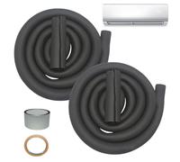 Isolation pour tuyaux, climatiseurs, extérieur, isolation pour tuyaux en | Enrouleur flexible prédécoupé pour tuyaux de plafond, fenêtres, piscine, maison, 9 mm de long