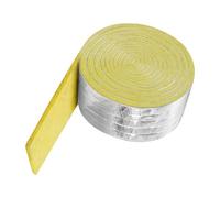 Isolation pour tuyaux | Ruban auto-adhésif en laine de verre - 10 mètres - Pour distribution industrielle d'eau chaude CVAC RV maison plafond mur sous-sol poêle