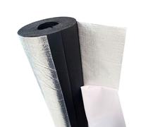Isolation Tuyaux De Flexible, Tuyaux en Mousse Auto-scellant pour Chauffage et Sanitaire, Manchon De Protection avec Feuille D'aluminium ID 22~114.0mm pour Tuyaux Extérieur(34.0mm x 15mm x 92cm)