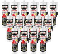 Isolbau Colle bitume 15 x 310 ml Noir Mastic étanchéité toiture bardeaux réparation