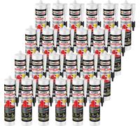 Isolbau Colle bitume 24 x 310 ml Noir Mastic étanchéité toiture bardeaux réparation