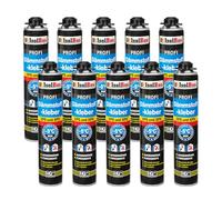 Isolbau Colle isolante B2 - 10 x 750 ml - Colle périphérique pour panneaux EPS et XPS - Mousse adhésive en polyuréthane 1K pour fixer et isoler