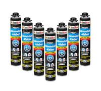 Isolbau Colle isolante B2 - 7 x 750 ml - Colle périphérique pour panneaux EPS et XPS - Mousse adhésive en polyuréthane 1K pour fixer et isoler