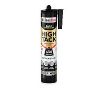 Isolbau High Tack Colle de construction hybride MS Polymère extrêmement forte pour l'intérieur et l'extérieur 400 kg/10 cm² Blanc 470 g