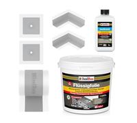 Isolbau Kit de joints 5,5 kg pour douche, salle de bain, film liquide, joint d'étanchéité pour coins intérieurs, manchettes murales, isolation thermique, joint de douche, ISO