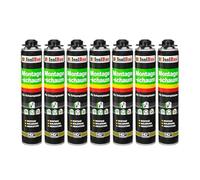 Isolbau - Lot de 7 x 750 ml de mousse polyuréthane monocomposante de construction/montage pour pistolet - Mousse de construction pour isolation et étanchéité pour intérieur et extérieur