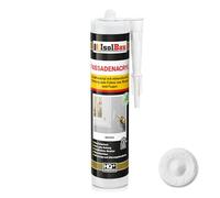 Isolbau Mastic acrylique pour façades - Mastic acrylique avec grain pour combler les fissures et les joints en intérieur et en extérieur - Blanc - 1 cartouche de 300 ml