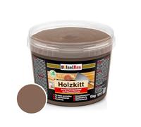 Isolbau - Mastic de bois 1 kg - Mastic de bois pour extérieur et intérieur - Mastic de réparation de bois - Mastic de réparation de bois - Mastic de bois prêt à l'emploi - Séchage rapide - Wenge (N°