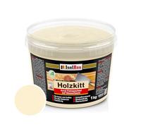 Isolbau - Mastic de bois 1 kg - Mastic de bois pour extérieur et intérieur - Mastic de réparation en bois - Mastic de réparation de bois - Mastic de bois prêt à l’emploi - Séchage rapide - Frêne (N°
