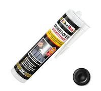 Isolbau Mastic d'étanchéité pour cheminée et poêle, résistant au feu jusqu'à 1500 °C, pour réparation et remplissage des fissures dans les cheminées et les fours, noir, 1 tube de 300 ml