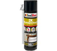 Isolbau Mousse de montage 2K 18 x 400 ml Mousse polyuréthane rapide B2 portes fenêtres