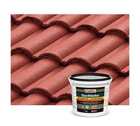 Isolbau Peinture pour toiture - 7 kg de peinture RAL pour façades, nano peinture pour toit et plinthes, résistante aux intempéries - Sans solvant, imperméable, résistante aux UV - Rouge rustique