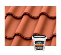 Isolbau Peinture pour toiture - Peinture de façade - 1,5 kg RAL - Peinture à base d'eau - Sans solvant, imperméable, résistant aux UV - Rouge brique