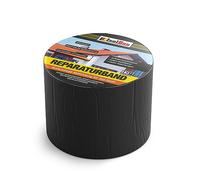 Isolbau Ruban de réparation en butyle - Noir - 100 mm x 10 m - Ruban d'étanchéité pour toit, trou, tuyau, camping-car - Protection imperméable contre la corrosion et les intempéries - Ruban adhésif