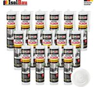 Isolbau Silicone neutre 15 x 300 ml Transparent Mastic pierre naturelle granit marbre joints