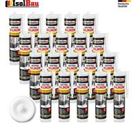 Isolbau Silicone neutre 20 x 300 ml Blanc Mastic pierre naturelle granit marbre joints