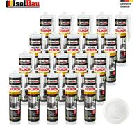 Isolbau Silicone neutre 20 x 300 ml Transparent Mastic pierre naturelle granit marbre joints